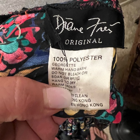 Playful Vintage Diane Freis Originals Beaded Sequin Tired Mini Ruffle Dress 💙❤️ - Picture 5 of 6